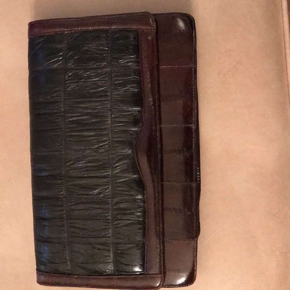 Genuine Eel Skin Clutch Bag